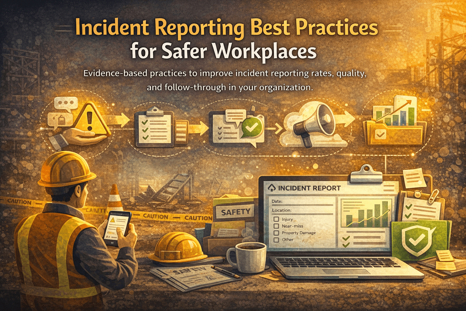 Best practices cover with checklist and reporting performance visual elements.